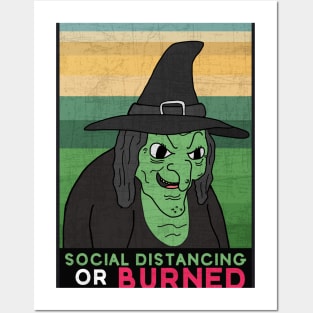 Witch Social Distancing Expert Posters and Art